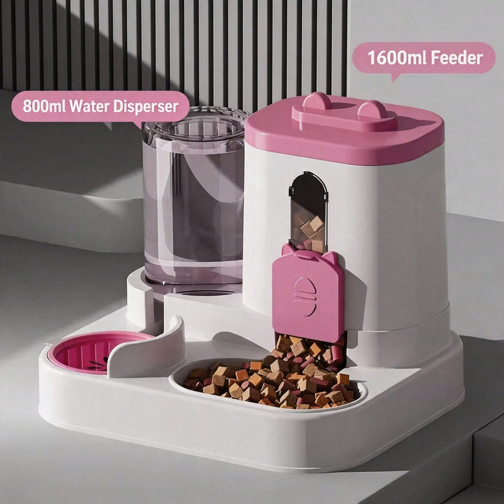 Duo Gravity Feeder and Waterer in Blush Pink